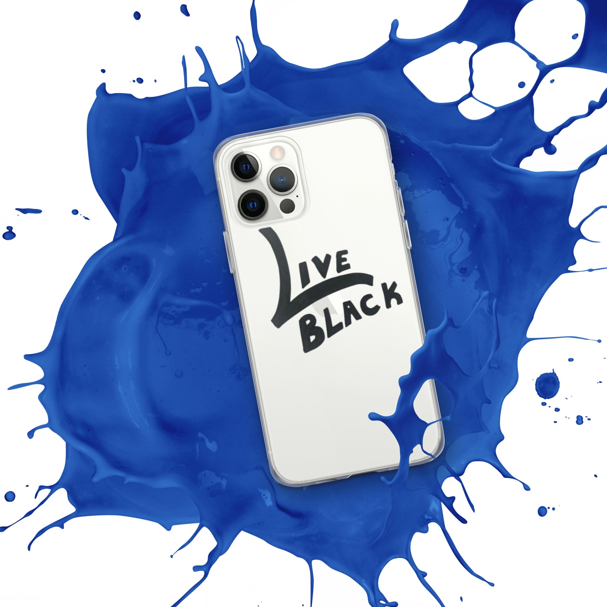 Live Black Clear Case for iPhone Live Black Apparel Live Black Clear Case for iPhone Live Black Apparel
