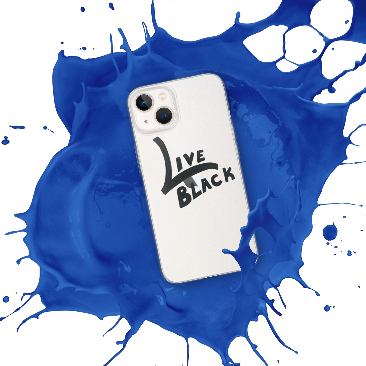 Live Black Clear Case for iPhone®