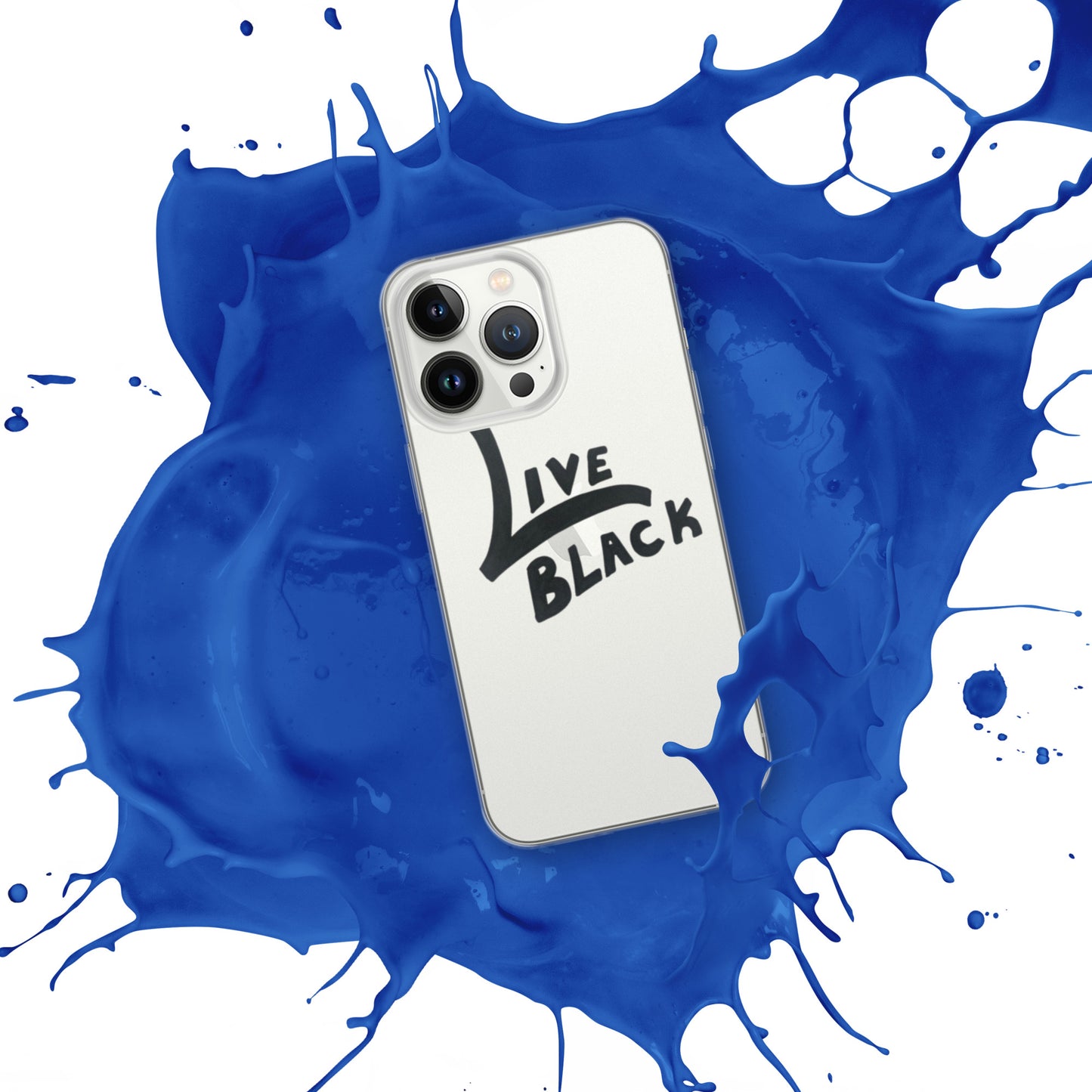 Live Black Clear Case for iPhone®