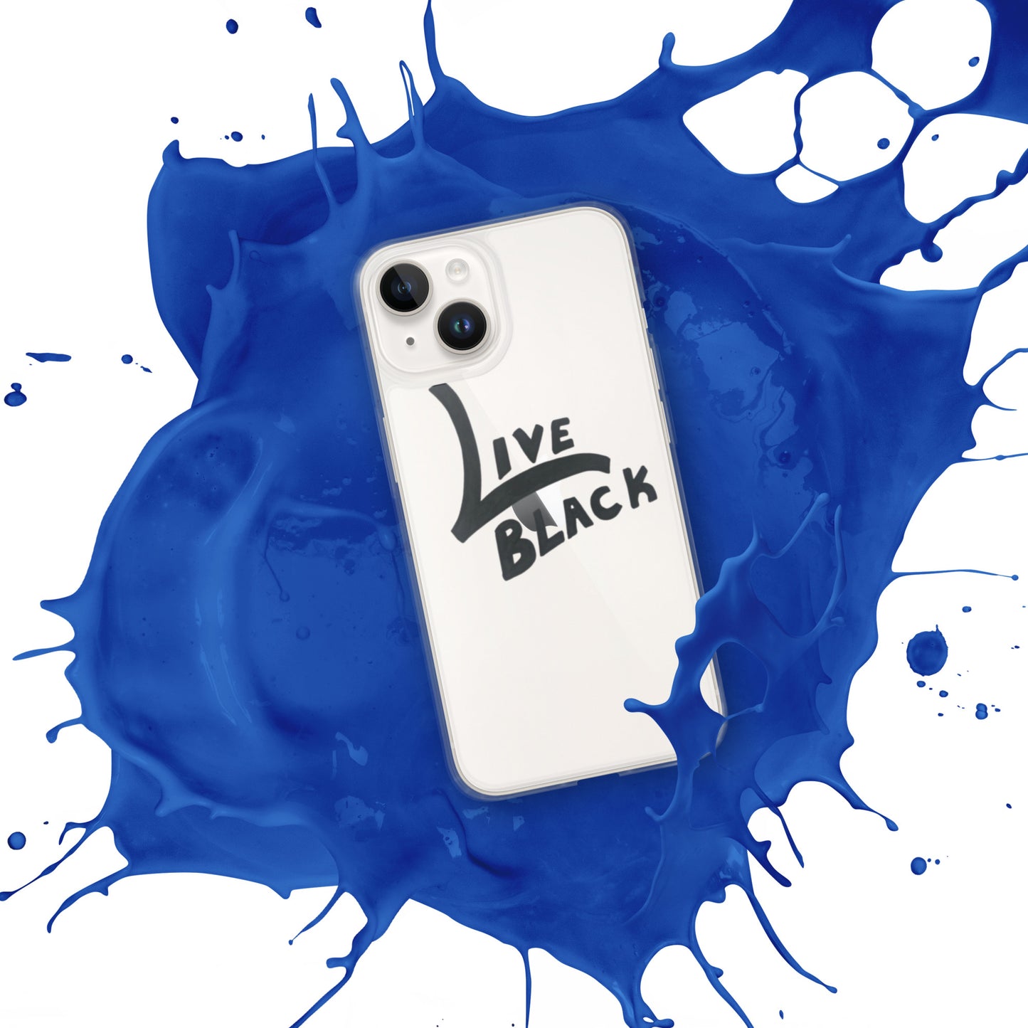 Live Black Clear Case for iPhone®