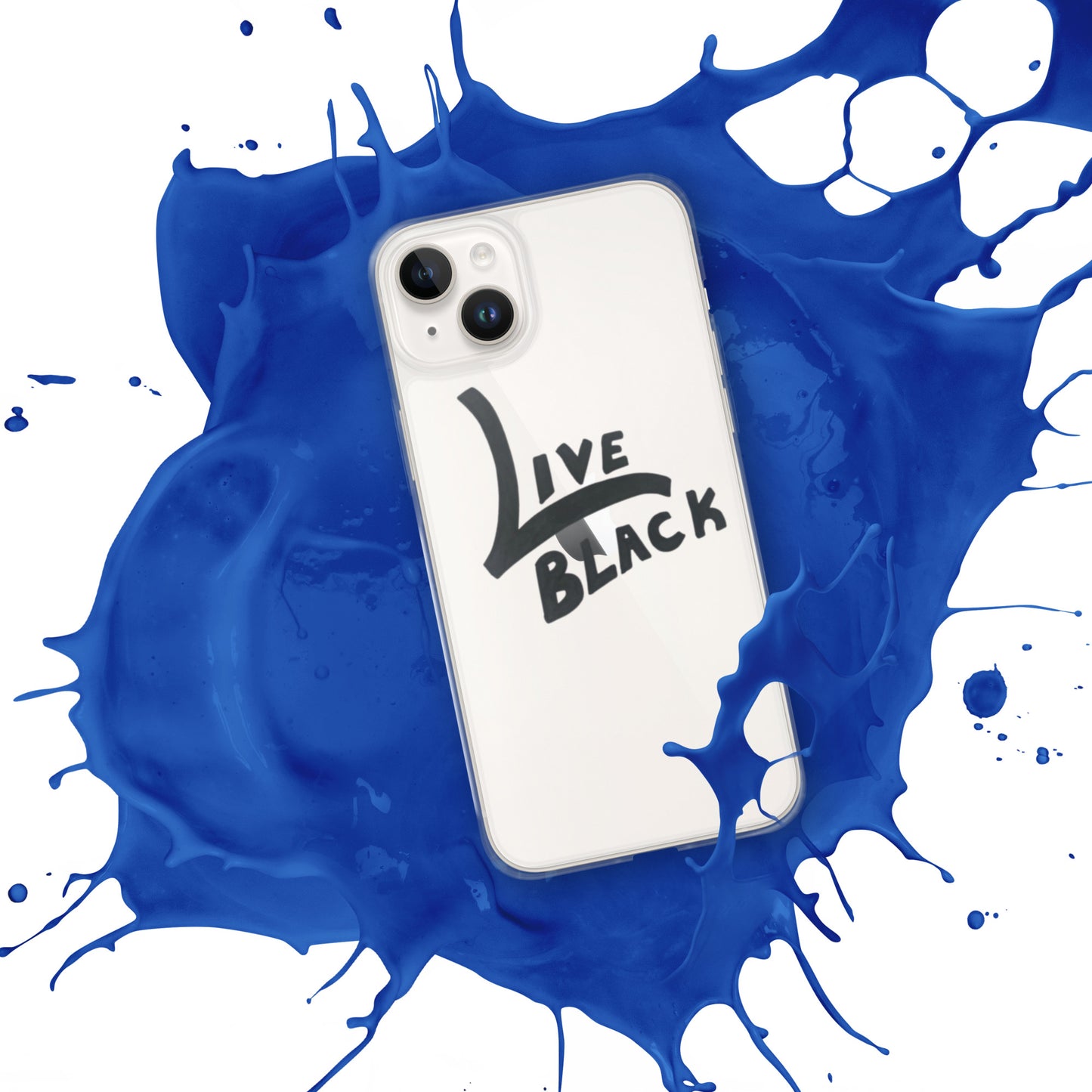 Live Black Clear Case for iPhone®