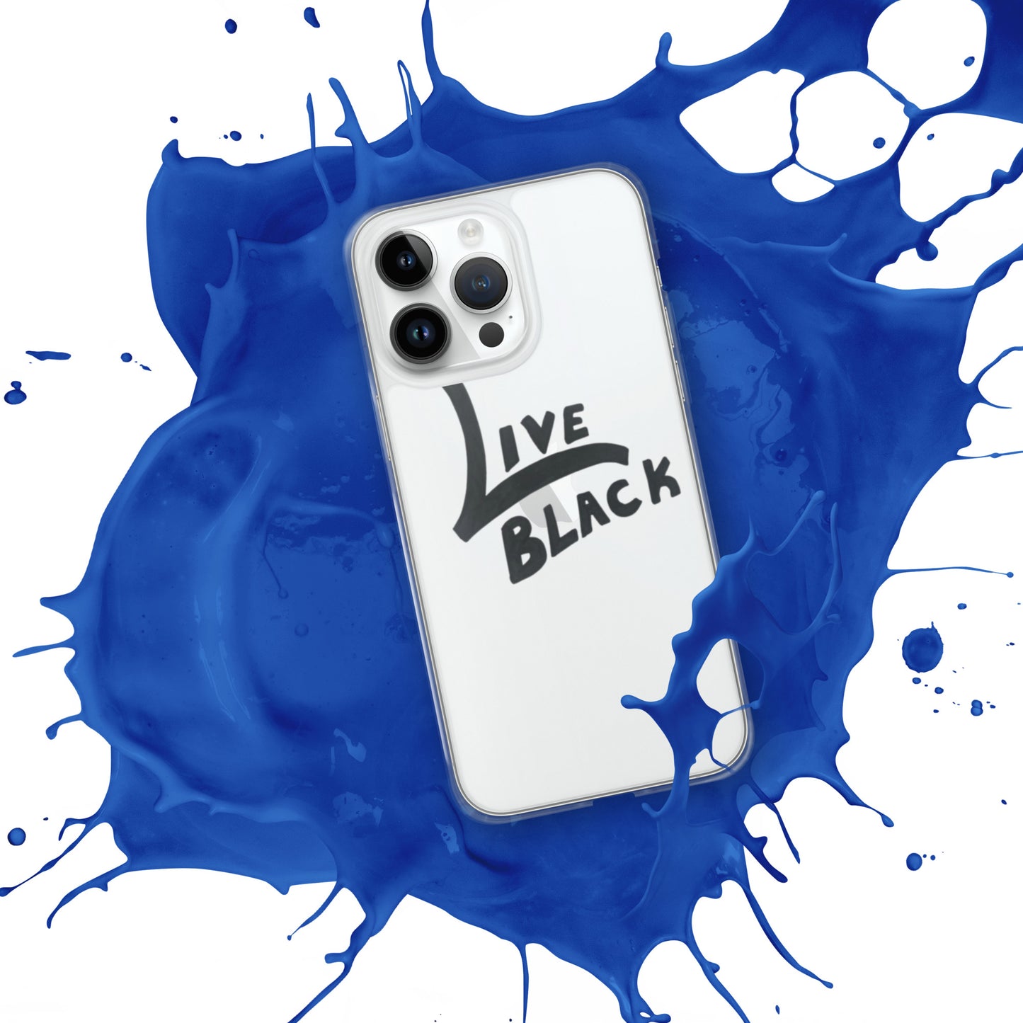 Live Black Clear Case for iPhone®